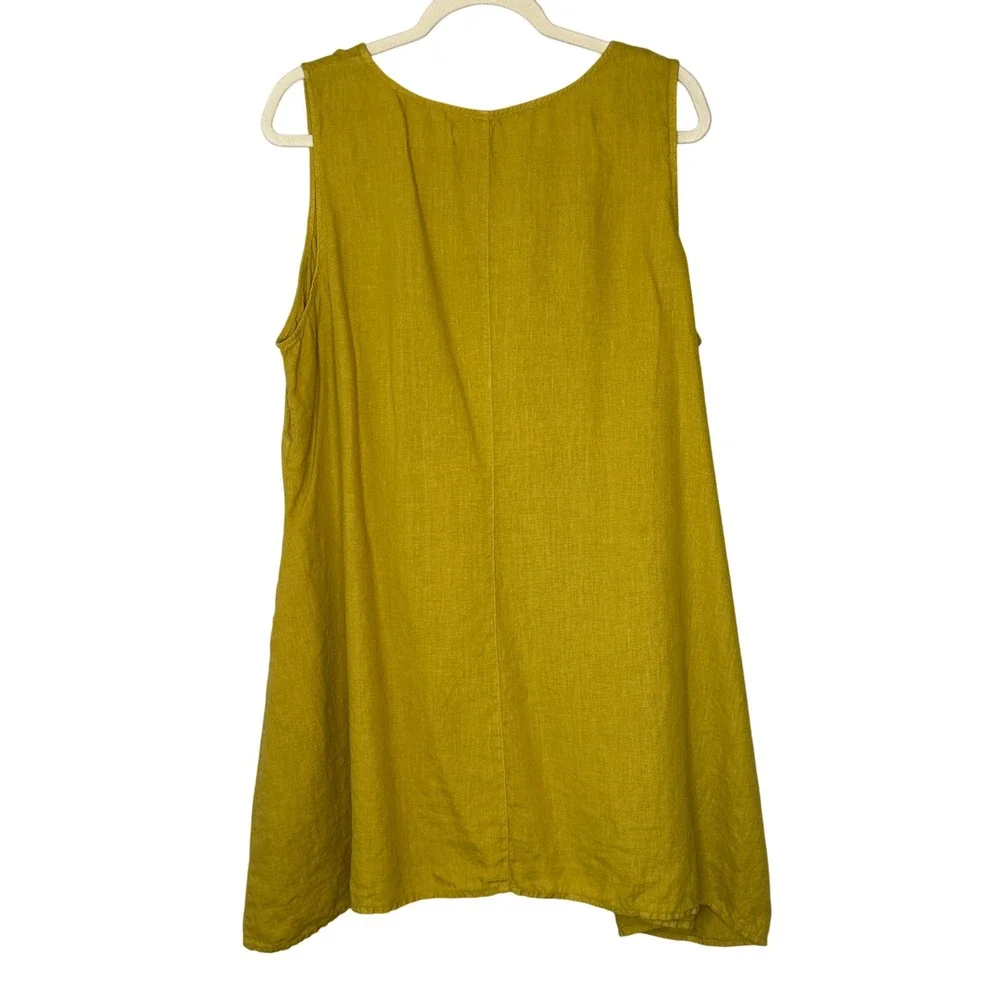 Stella Carakasi Natural Lux‎ Linen Summerfield Cactus Tunic Top XXL Pockets - Picture 2 of 13